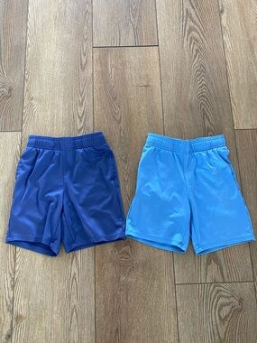 All In Motion Athletic Mesh Shorts - Royal Blue & Light Blue 2 Pairs